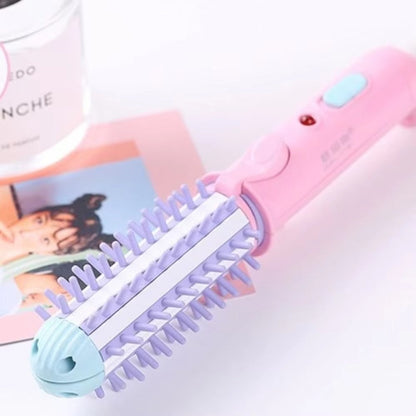 Mini Hair Straightener & Curler Brush